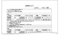 調査票のイメージ
